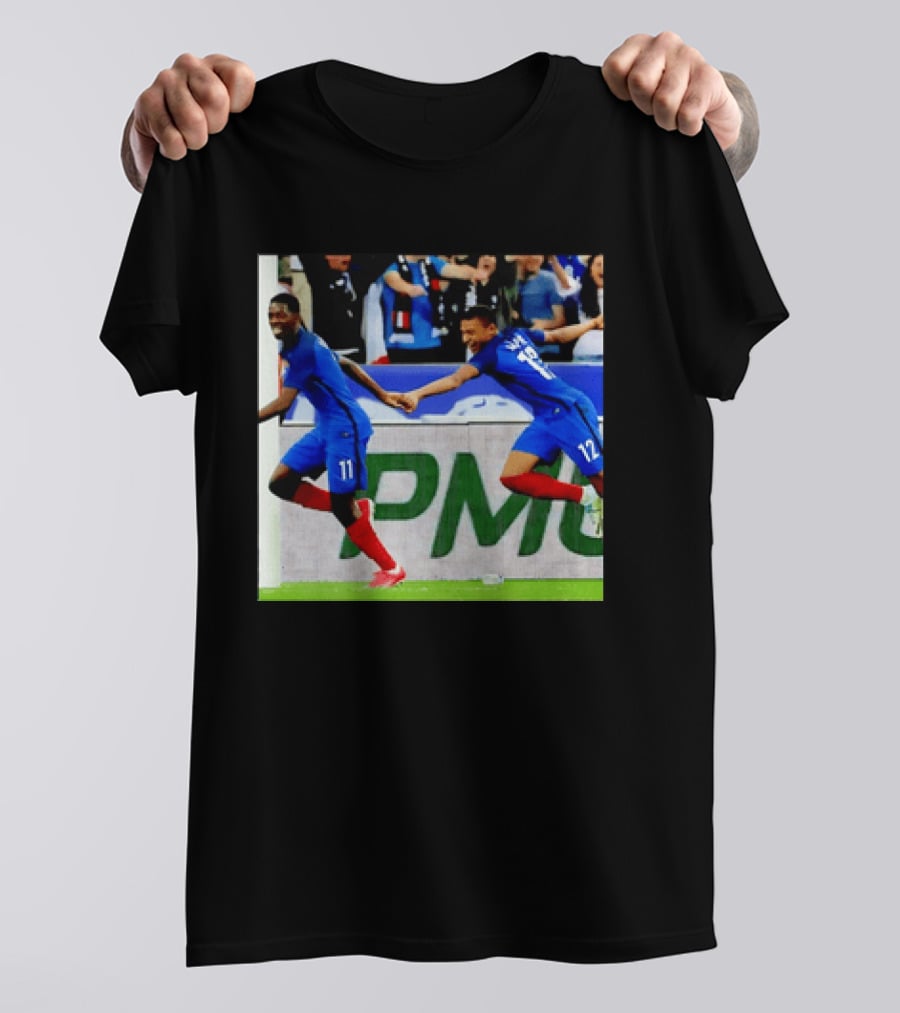 France National Team Kylian Mbappé Ousmane Dembélé Celebration T-Shirt