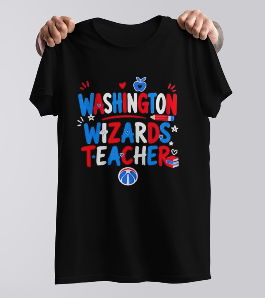 Washington Wizards Teacher Basketball School Spirit T-Shirt