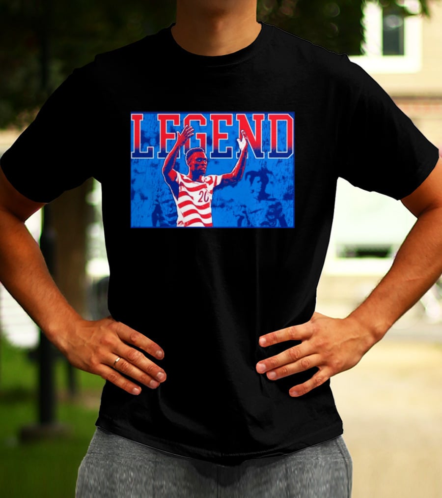 Legend Folarin Balogun No 20 USMNT T-Shirt
