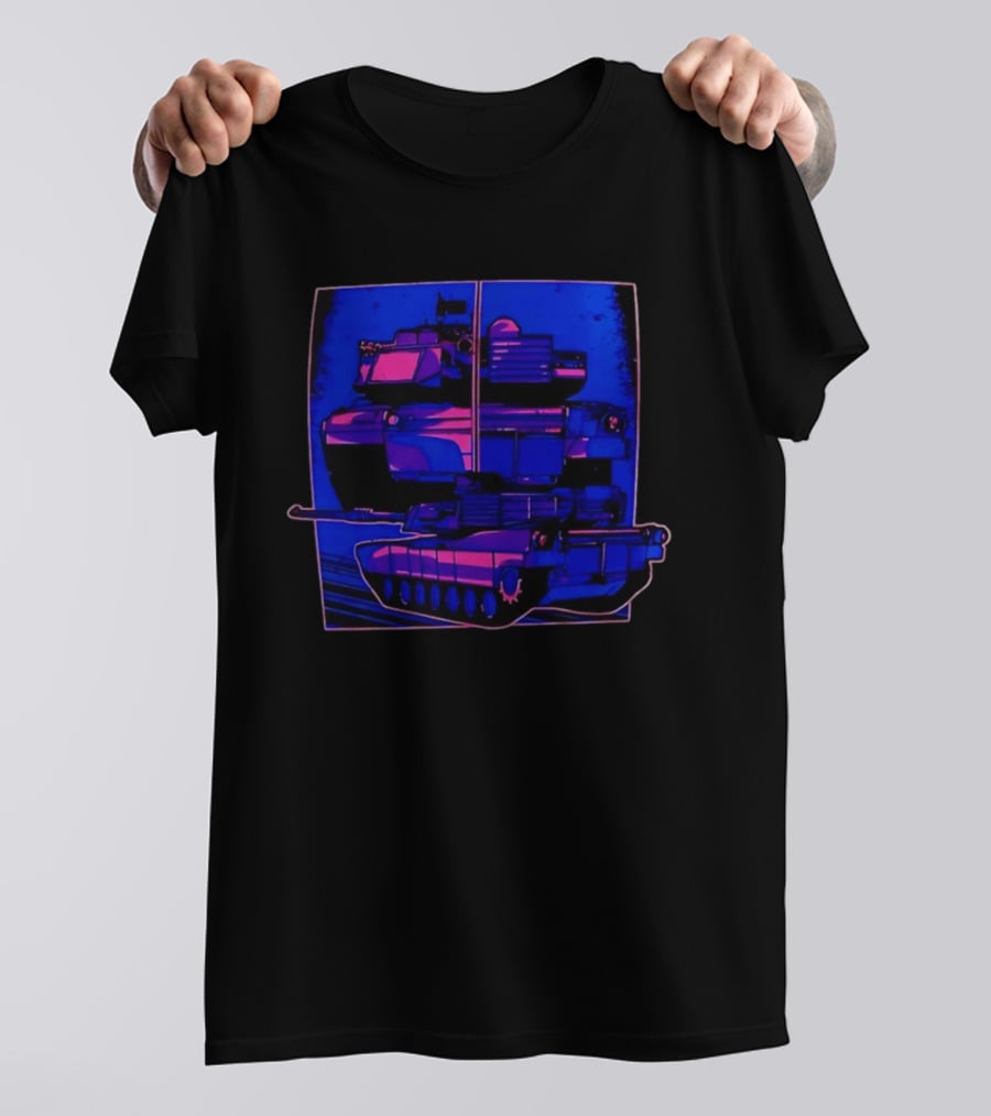 Night Crawler Military Tank Armored Vehicle Dual Palettes T-Shirt