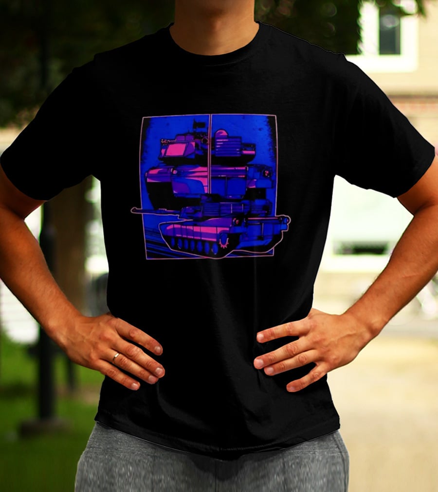 Night Crawler Military Tank Armored Vehicle Dual Palettes T-Shirt