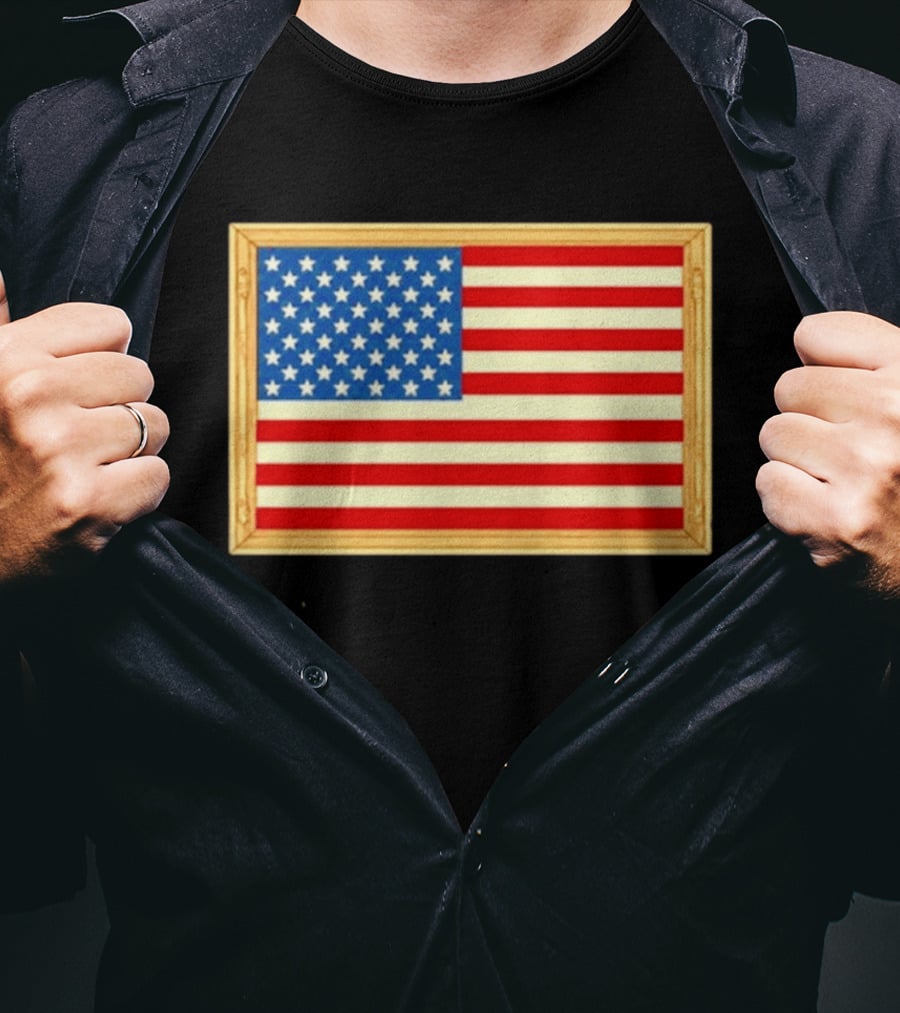 Theodore Roosevelt We Must Dare To Be Great American Flag T-Shirt