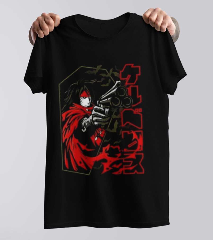 Vincent Valentine Final Fantasy VII Lock N Load Manga T-Shirt