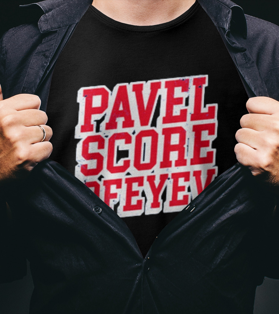 Pavel Score Vegas Golden Knights Distressed Dorofeyev T-Shirt