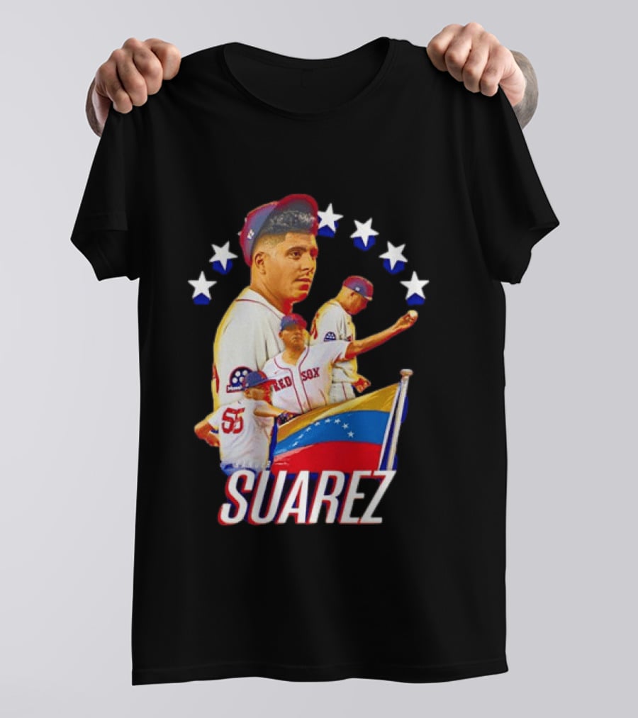 Ranger Suarez Philadelphia Phillies MLB Venezuela Flag Star Baseball T-Shirt