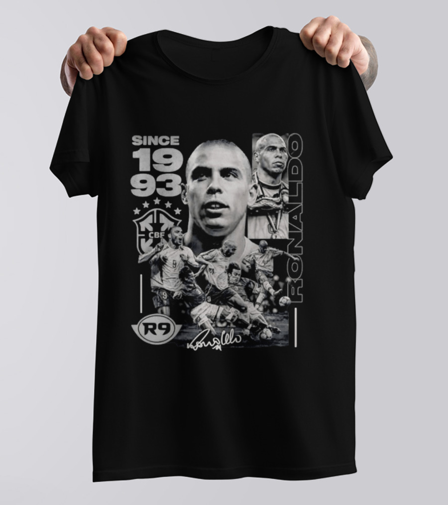 Ronaldo Nazario R9 Brazil CBF Since 1993 T-Shirt