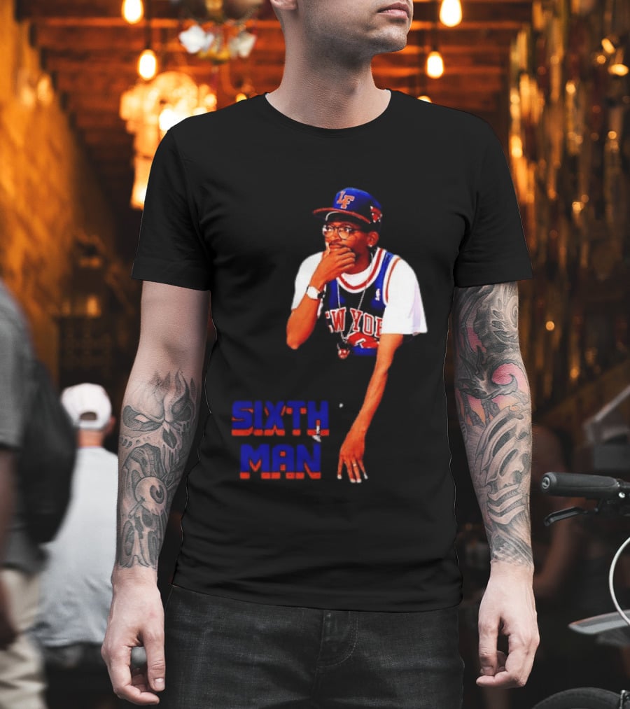 Spike Lee New York Knicks Sixth Man Yankees Cap T-Shirt