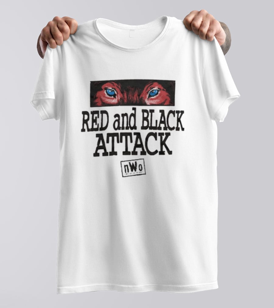 Red And Black Attack NWo New World Order WWE T-Shirt