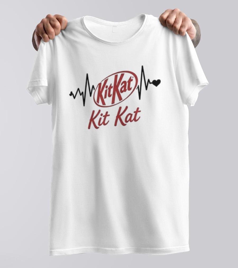 Heartbeat Kit Kat Addiction Lover T-Shirt