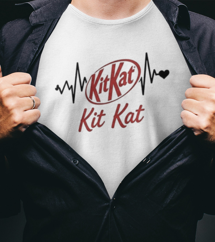 Heartbeat Kit Kat Addiction Lover T-Shirt