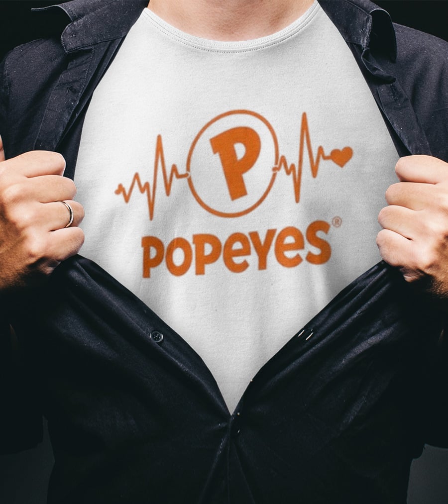 Heartbeat Lover Popeyes Addiction T-Shirt