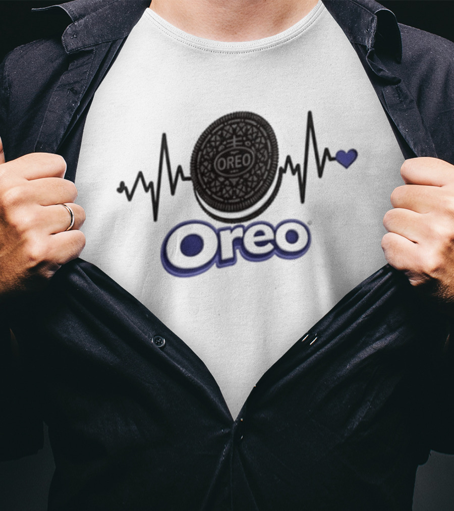 Heartbeat Oreo Addiction Lover T-Shirt