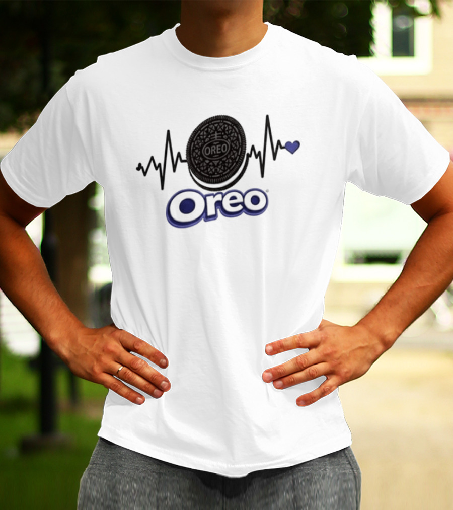 Heartbeat Oreo Addiction Lover T-Shirt