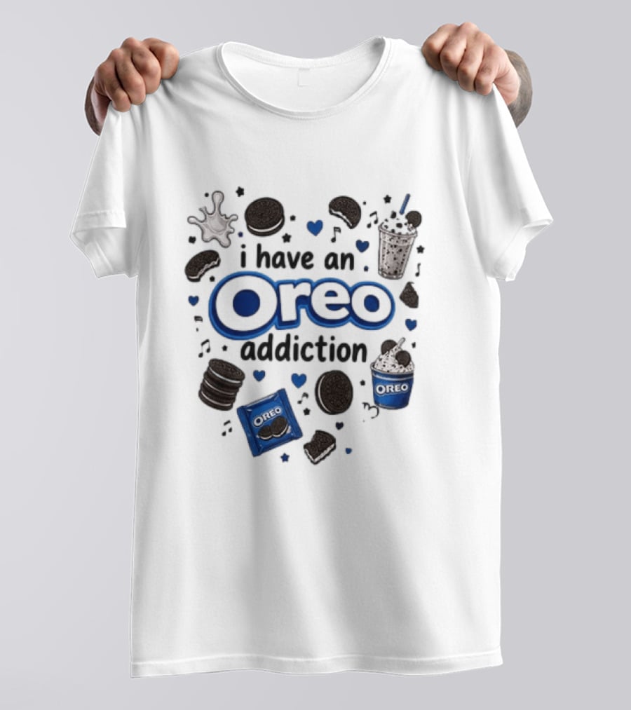 I Have An Oreo Addiction Cookies Milkshake Love T-Shirt