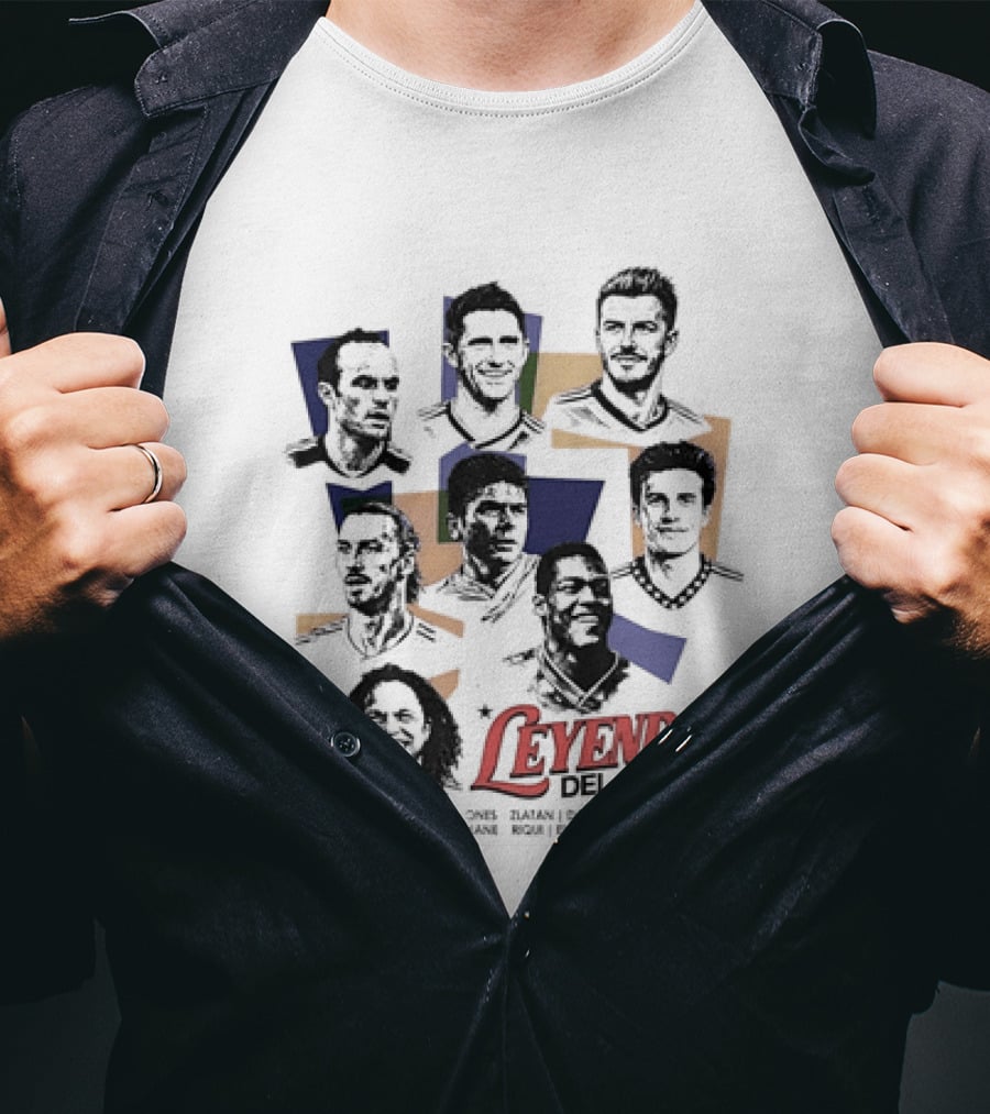 Leyendas Del Galaxy Celebrating Iconic LA Galaxy Figures T-Shirt