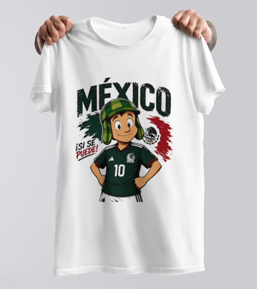 México El Chavo Del Ocho Isi Se Puede Football Soccer Jersey 10 T-Shirt