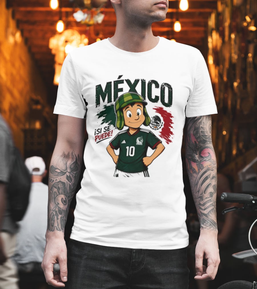 México El Chavo Del Ocho Isi Se Puede Football Soccer Jersey 10 T-Shirt