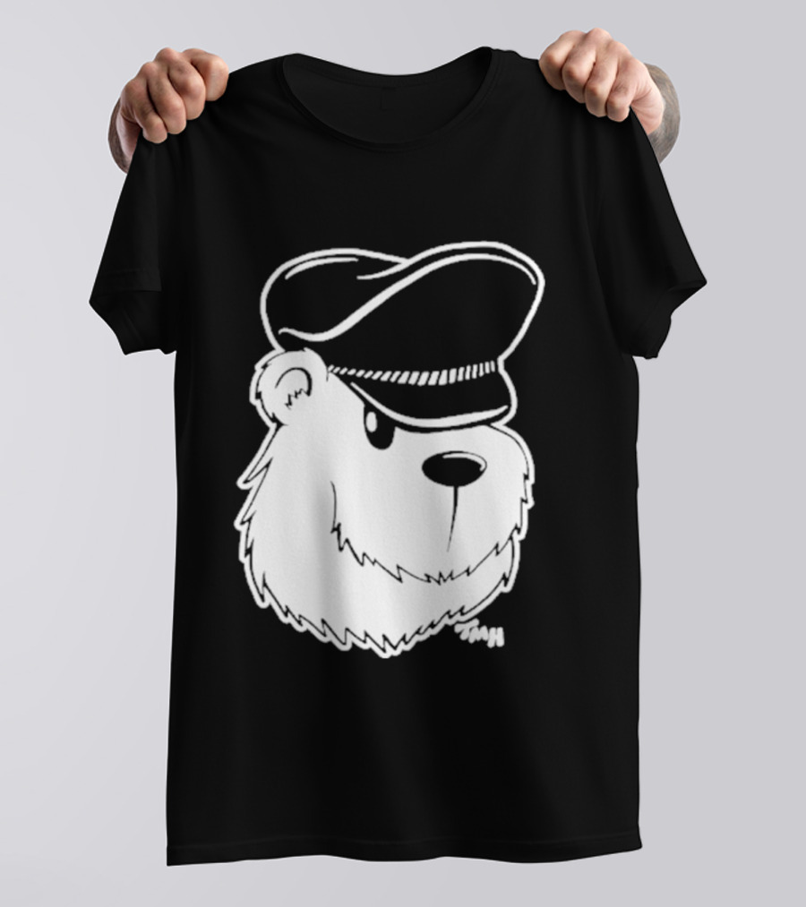 Bear With Police Officer Hat T-Shirt
