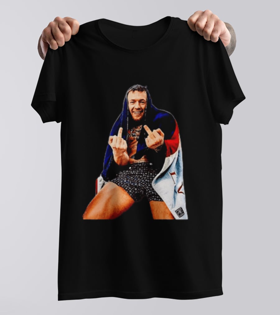Conor McGregor The Notorious UFC MMA Middle Fingers T-Shirt