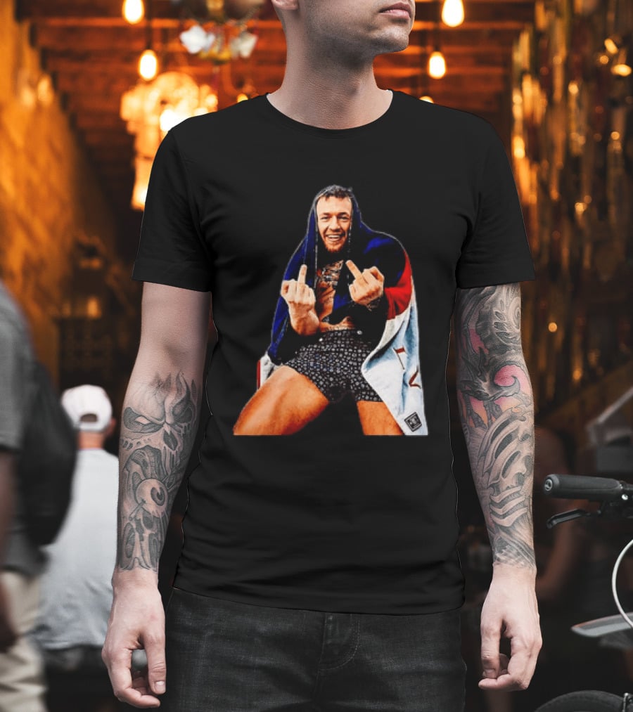 Conor McGregor The Notorious UFC MMA Middle Fingers T-Shirt