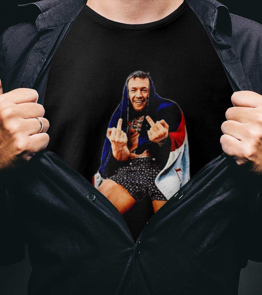 Conor McGregor The Notorious UFC MMA Middle Fingers T-Shirt