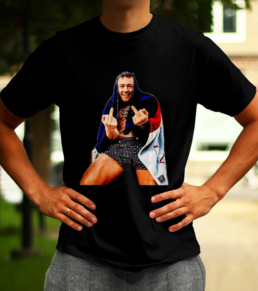 Conor McGregor The Notorious UFC MMA Middle Fingers T-Shirt