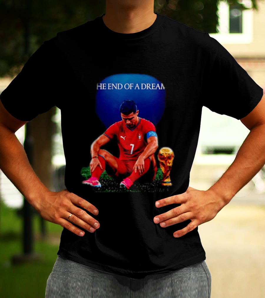 Cristiano Ronaldo The End Of A Dream Portugal No 7 World Cup Moment T-Shirt