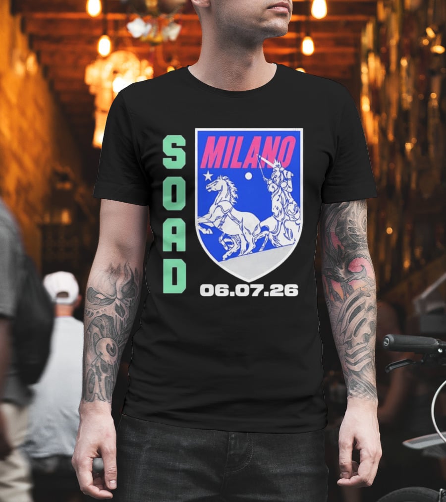 SOAD Milano 06.07.26 System Of A Down Concert T-Shirt