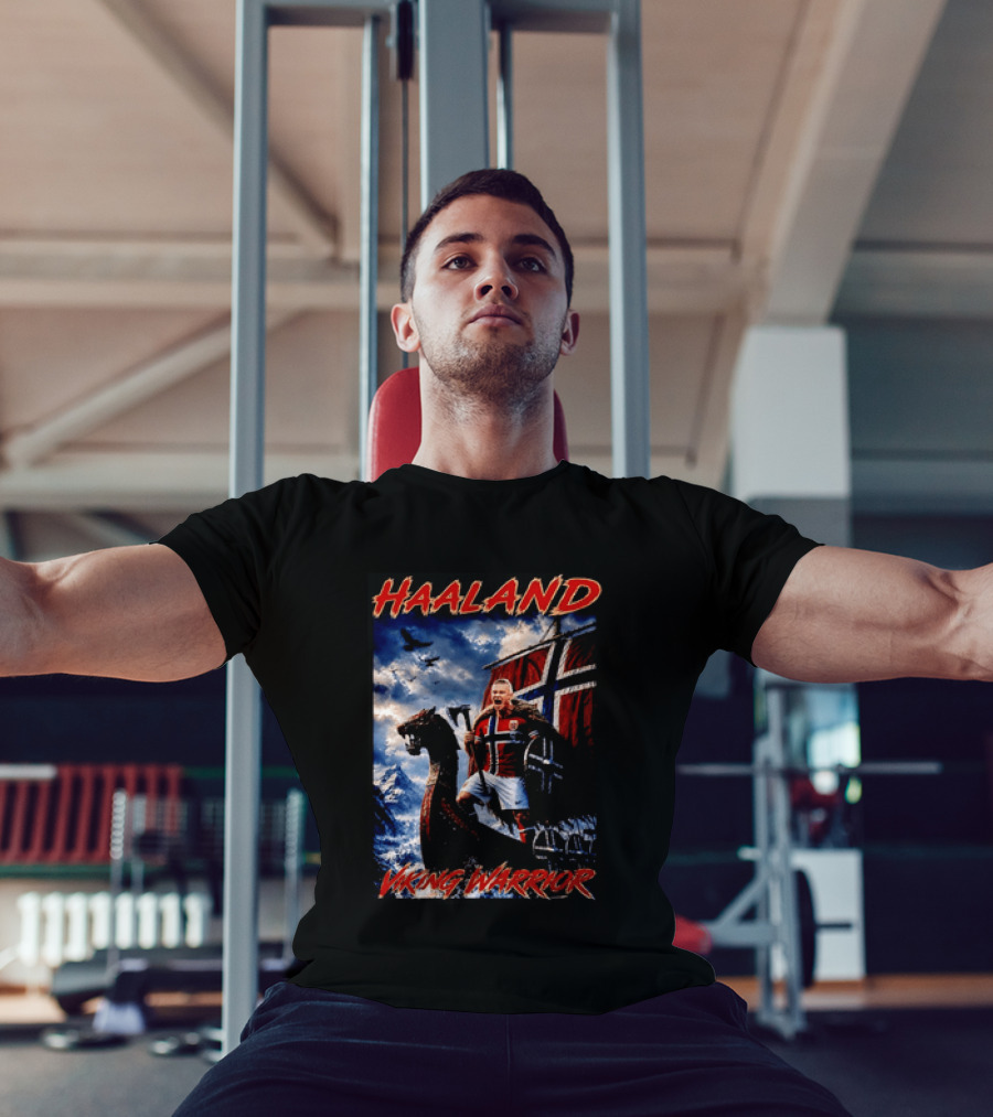 Haaland Viking Warrior Norway Football Nordic Pride T-Shirt