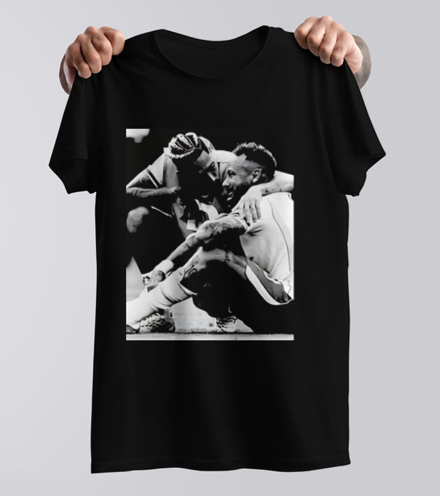 Neymar Jr And Raphinha Emotional Moment Brazil National Football Team T-Shirt