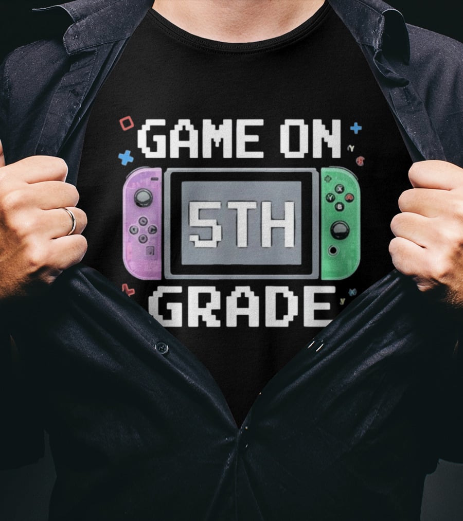 Game On 5th Grade Gaming Console 5th T-Shirt