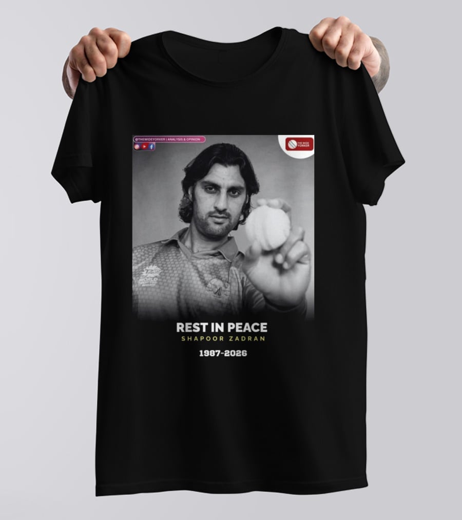 Rest In Peace Shapoor Zadran 1987 2026 T20 World Cup T-Shirt