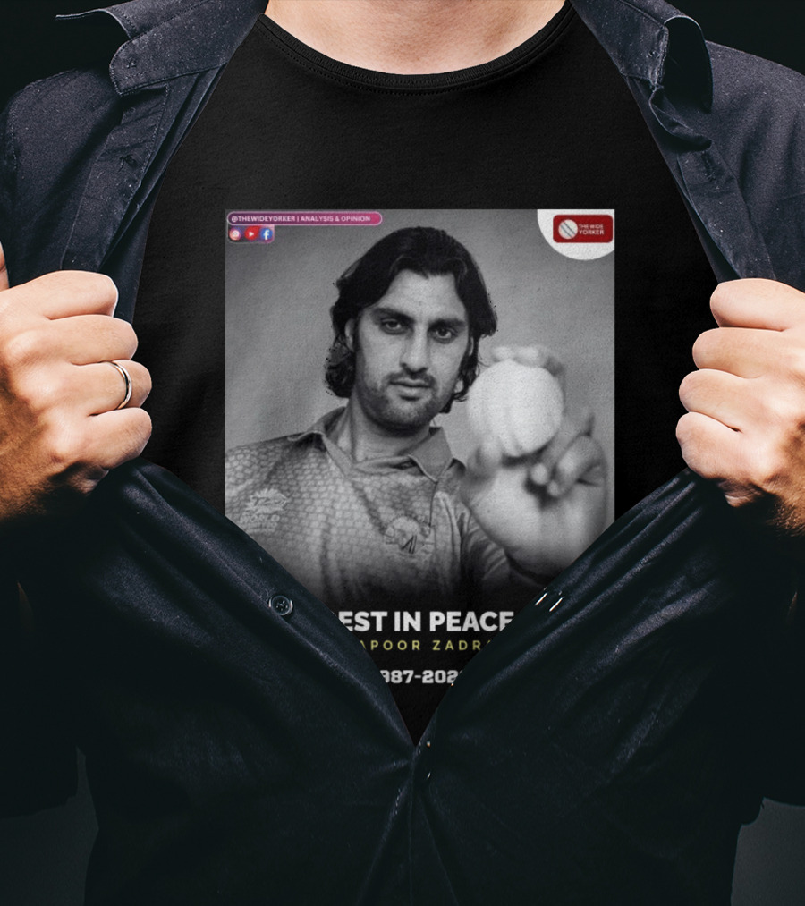 Rest In Peace Shapoor Zadran 1987 2026 T20 World Cup T-Shirt