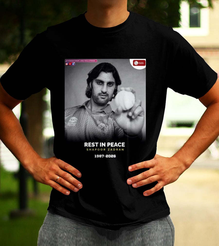 Rest In Peace Shapoor Zadran 1987 2026 T20 World Cup T-Shirt