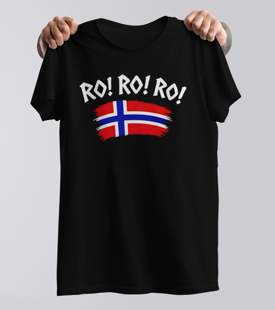 RO RO RO Norway Flag Viking Rowing Norge T-Shirt