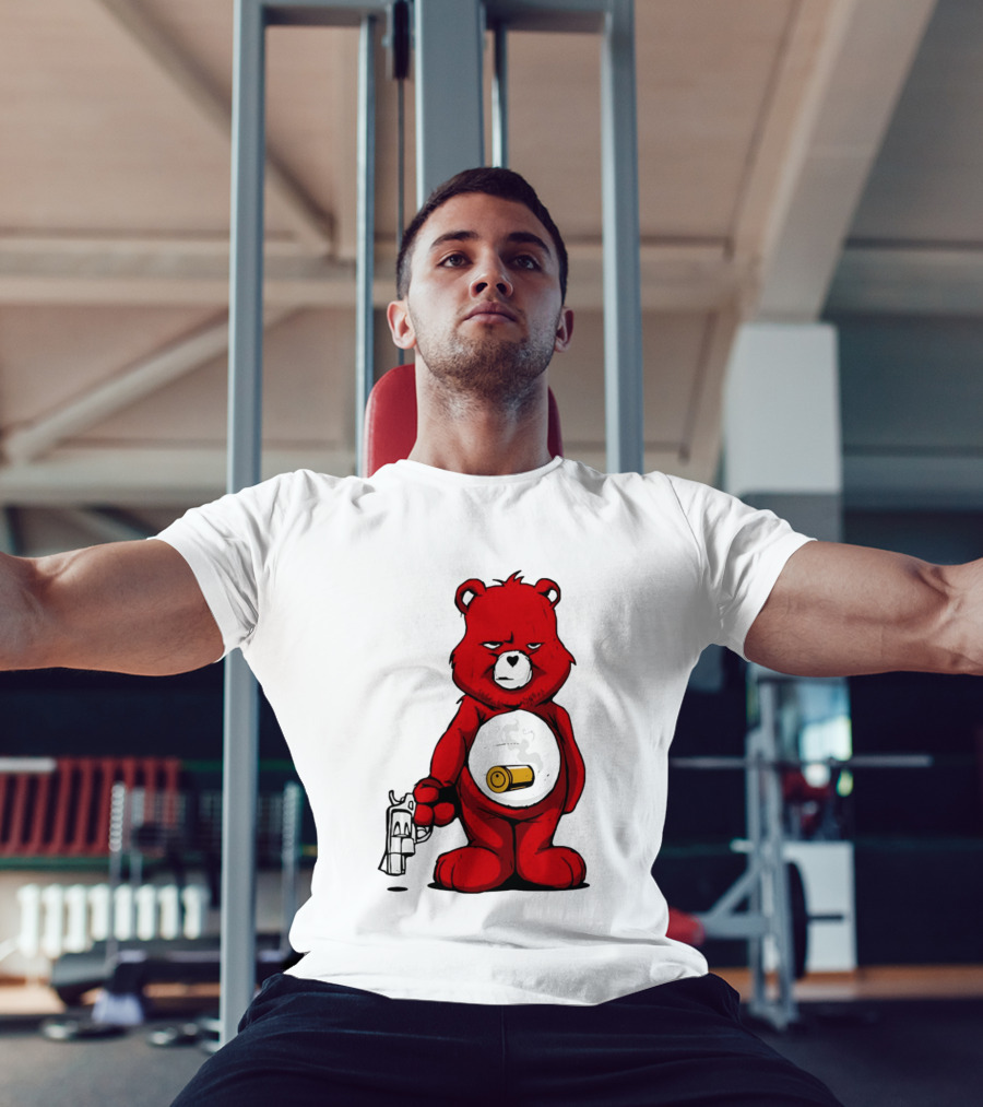 Bang Bear Revolver And Bullet Grunt T-Shirt