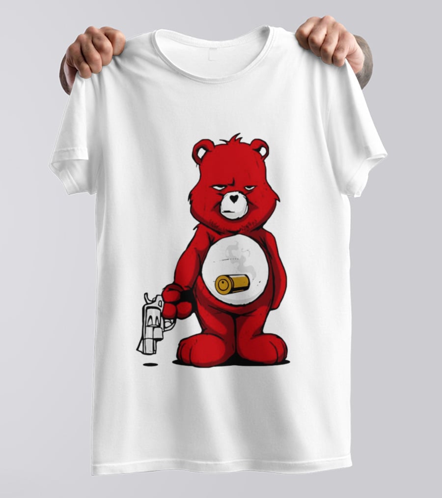 Bang Bear Revolver And Bullet Grunt T-Shirt