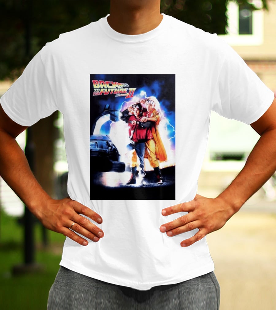 Back To The Future Part II Marty McFly Doc Brown Characters T-Shirt