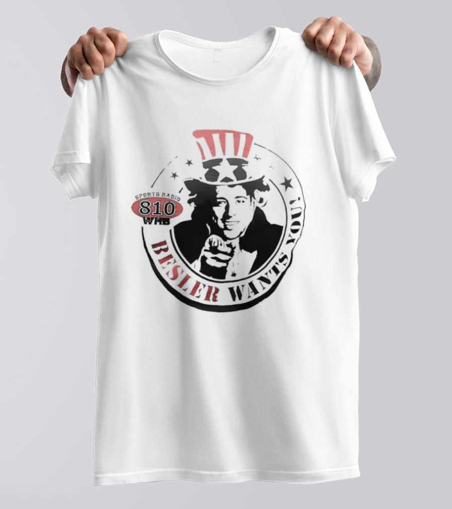Besler Wants You Sports Radio 810 Uncle Sam Sporting Kansas City T-Shirt