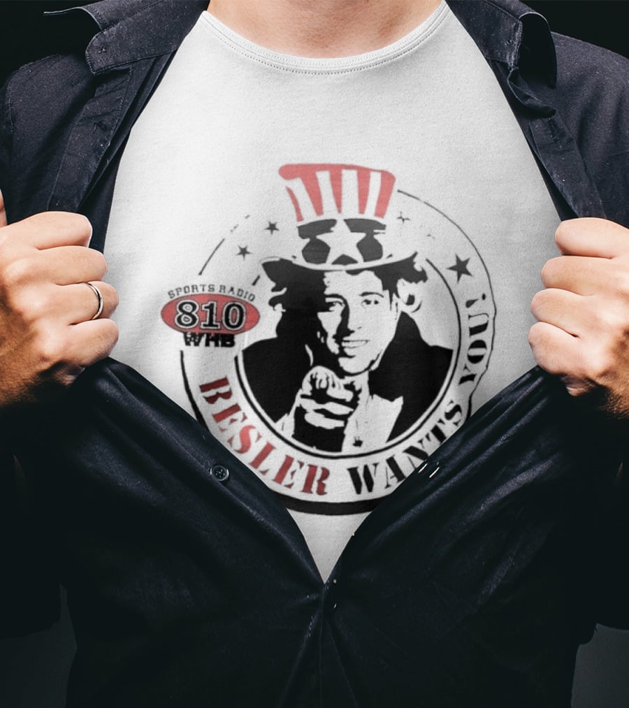 Besler Wants You Sports Radio 810 Uncle Sam Sporting Kansas City T-Shirt