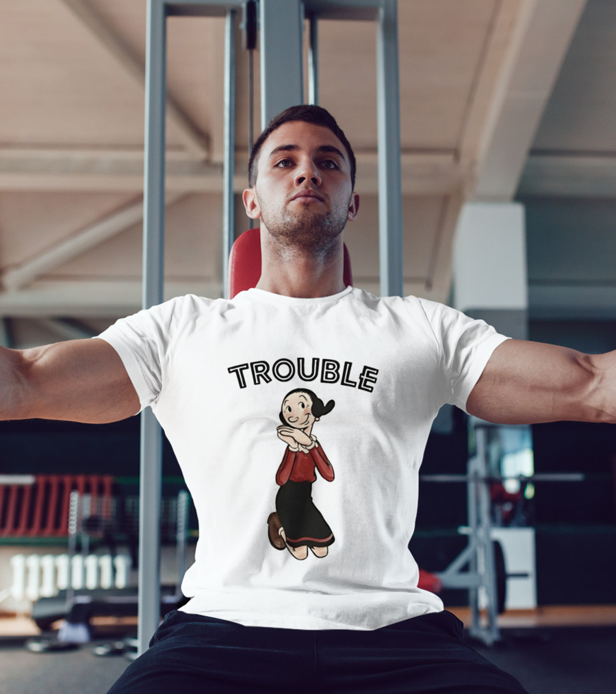 Olive Oyl Trouble Follows Popeye T-Shirt