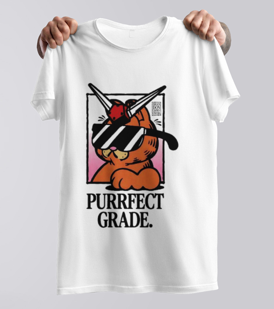 Gundam Purrfect Grade Cat Sunglasses Robot Mashup T-Shirt