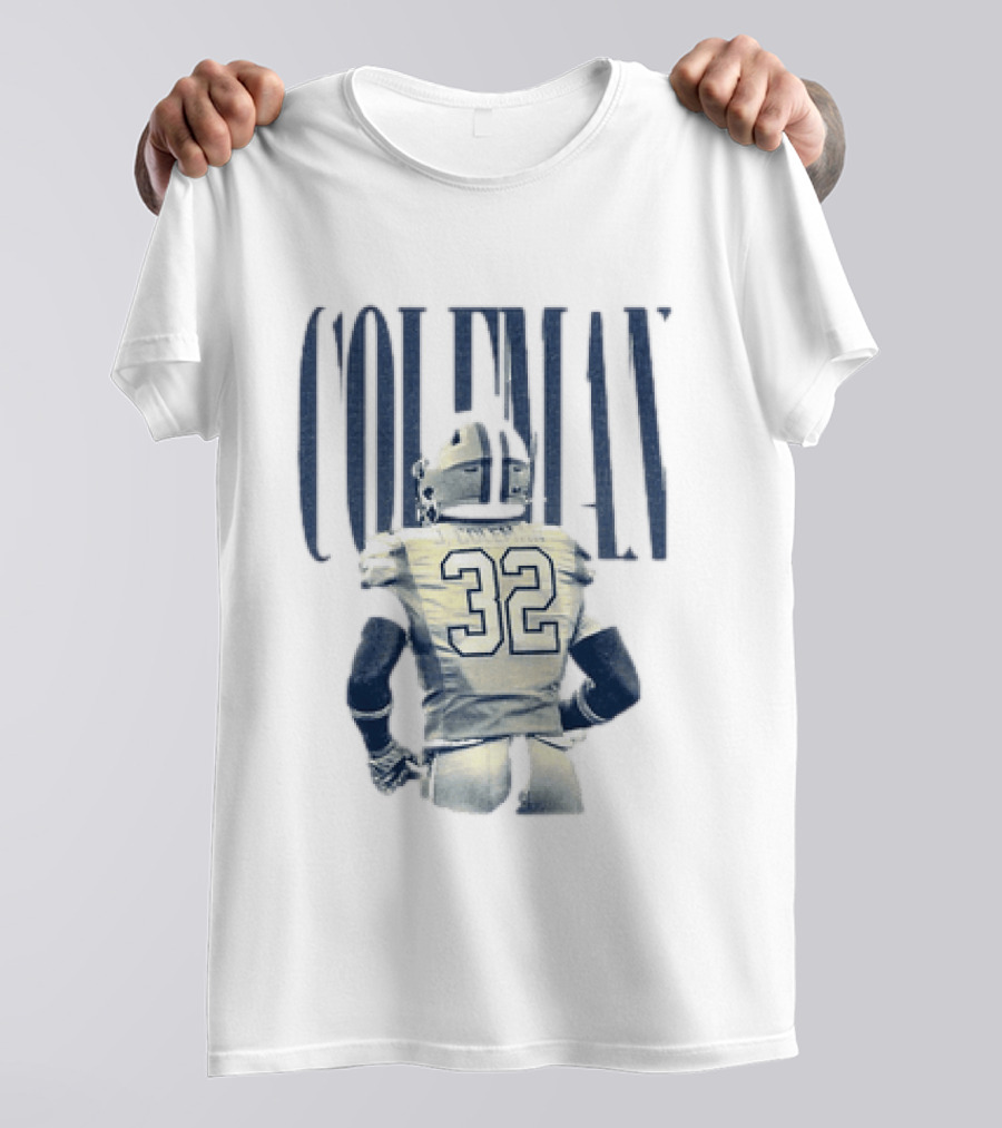 Jeremiah Coleman 32 Linebacker Baton Rouge Louisiana Football T-Shirt