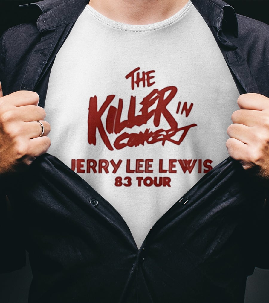 Jerry Lee Lewis The Killer In Concert 83 Tour T-Shirt