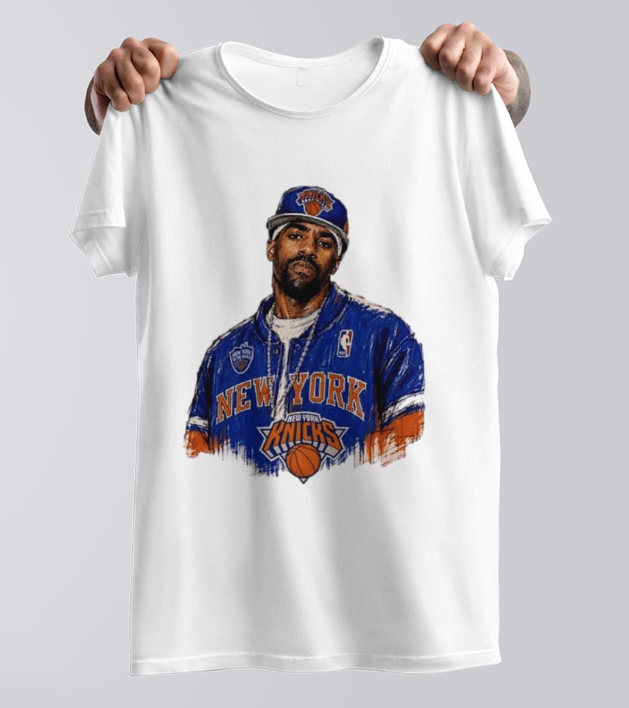 Kyrie Irving New York Knicks New Yorks Finest To The World Manhattan Knicks T-Shirt