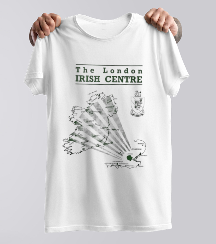The London Irish Centre 1987 Map Ireland T-Shirt