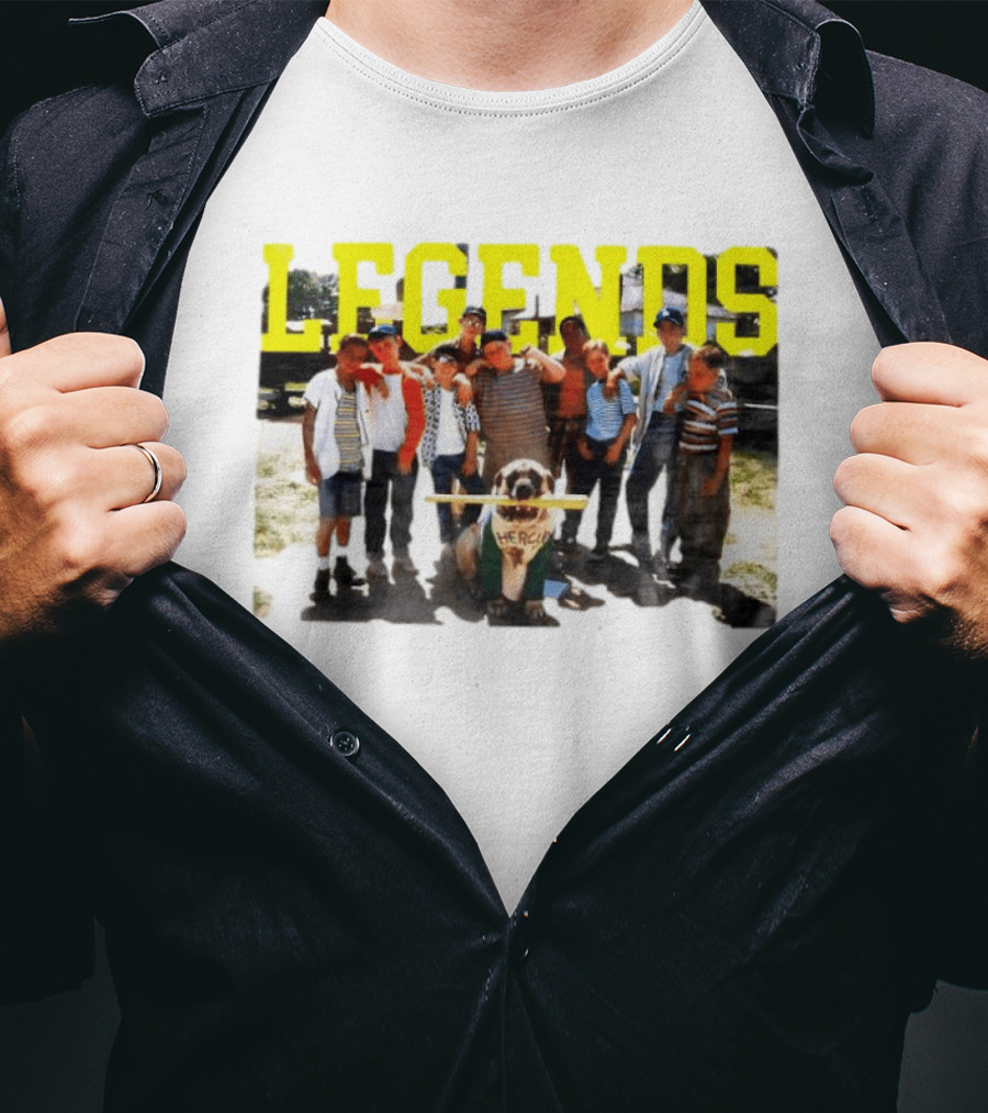 The Sandlot Legends With Hercules The Dog Movie Characters T-Shirt