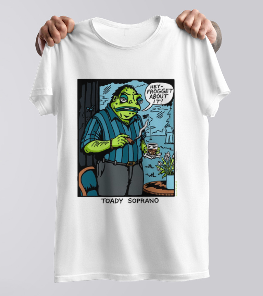 Toady Soprano Hey Frogget About It Killer Acid T-Shirt