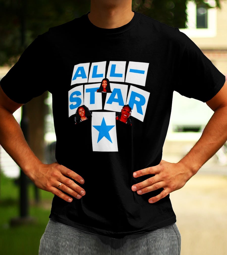 Atlanta Dream Angel Reese All Star Trio Basketball WNBA 2026 T-Shirt