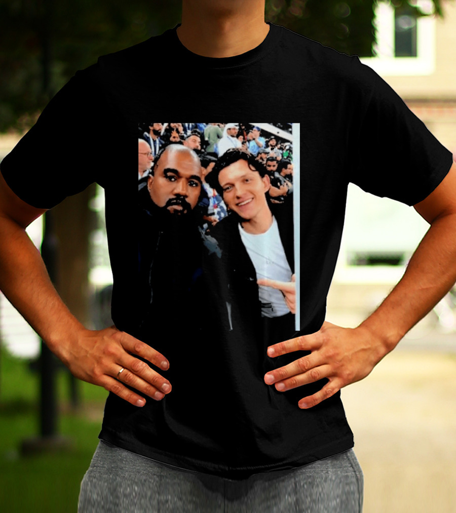 Kanye West And Tom Holland Iconic Celebrity Selfie At Event T-Shirt